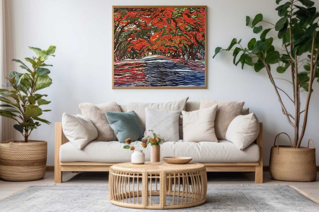 Contemporary African Art - Valentine Magutsa - Flamboyant Avenue